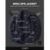 imageCQR Mens FullZip Tactical Jacket Soft Warm Military Winter Fleece Jackets Outdoor Coats with Zipper PocketsGrid Fleece Operator Navy