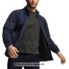 imageCQR Mens FullZip Tactical Jacket Soft Warm Military Winter Fleece Jackets Outdoor Coats with Zipper PocketsGrid Fleece Operator Navy