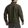 imageCQR Mens FullZip Tactical Jacket Soft Warm Military Winter Fleece Jackets Outdoor Coats with Zipper PocketsGrid Flex Army Green