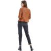 imageFahsyee Black Faux Leather Jackets for Women Motorcycle PU Moto Biker Outwear CoatBrown