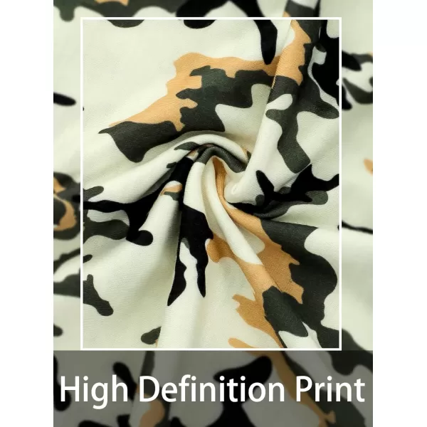 Amoretu Womens Tshirts V Neck Short Sleeve Tops Tee Solid Color BlouseCamouflage Green