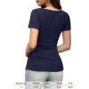 imageAmoretu Womens Ruched Sweetheart Tops Short Sleeve Fitted Going Out Summer ShirtsNavy Blue