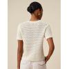 imageAmoretu Womens Knit Sweater Crew Neck Short Sleeve Pullover Ribbed Tops 2025