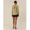 imageAmoretu Womens Sparkle Sequin Sweater Crew Neck Long Sleeve Pullover Casual Dressy Tops 2025