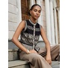image:imageAmoretu Womens Lyocell Knit Sweater Vests ButtonUp Pattern Classic Tops 2024