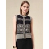 image:imageAmoretu Womens Lyocell Knit Sweater Vests ButtonUp Pattern Classic Tops 2024