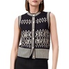 image:imageAmoretu Womens Lyocell Knit Sweater Vests ButtonUp Pattern Classic Tops 2024