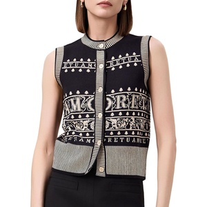 image:imageAmoretu Womens Lyocell Knit Sweater Vests ButtonUp Pattern Classic Tops 2024