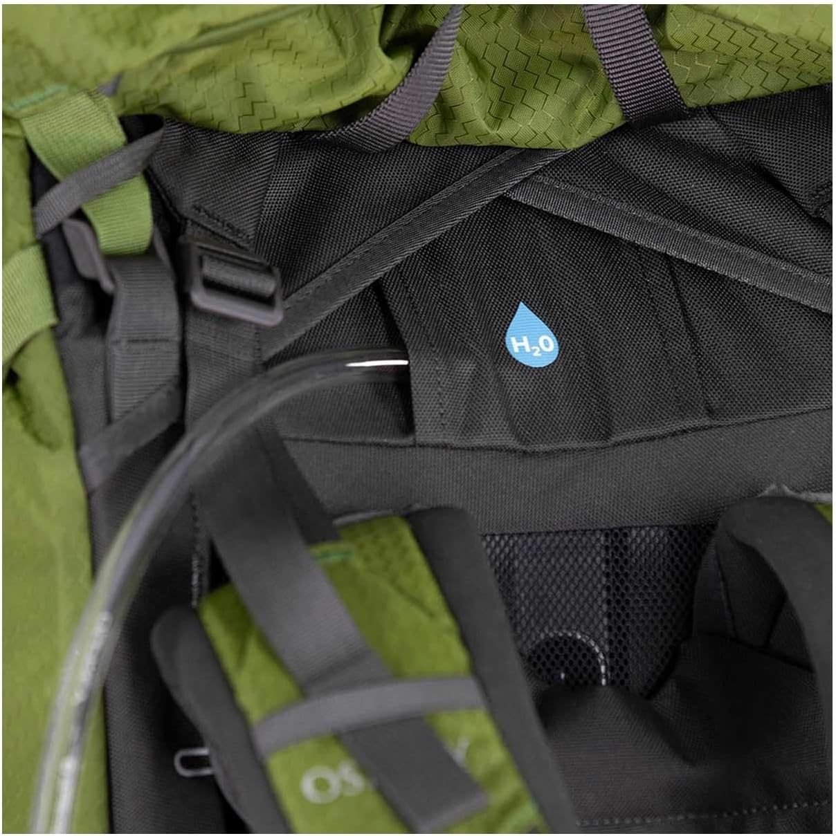 Osprey Aether 55L Mens Backpacking Backpack Garlic Mustard Green SMGarlic Mustard Green