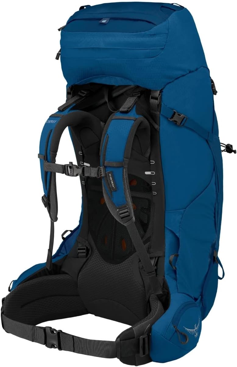 Osprey Aether 65 Mens Backpacking BackpackDeep Water Blue