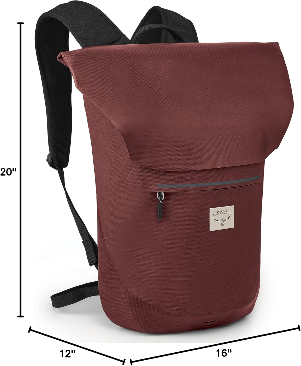 Osprey Arcane Roll Top 18L Waterproof Laptop Backpack Acorn RedAcorn Red