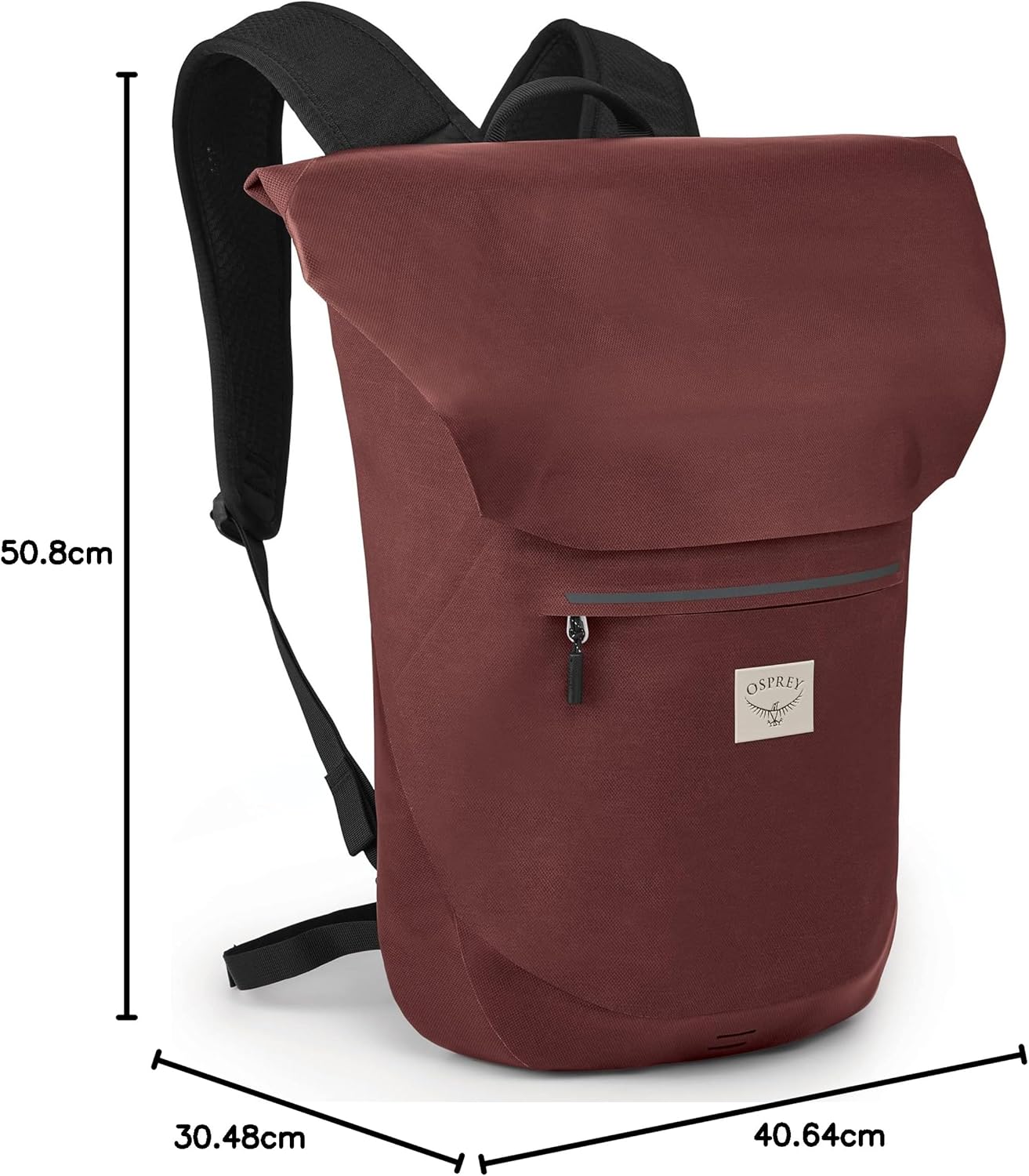 Osprey Arcane Roll Top 18L Waterproof Laptop Backpack Acorn RedAcorn Red