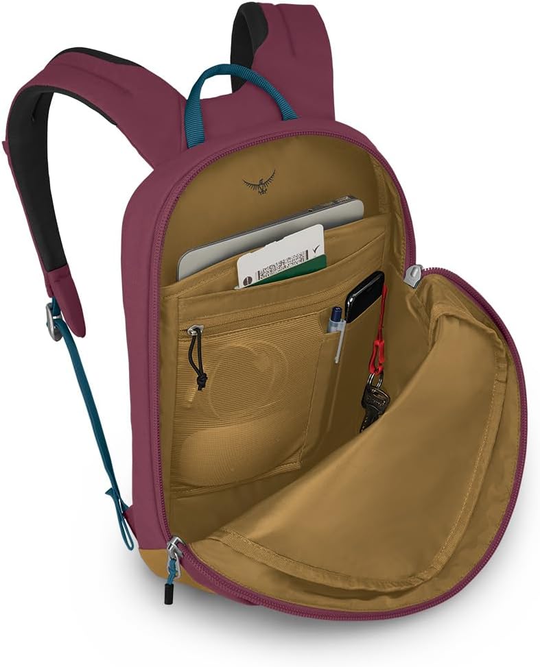 Osprey Arcane Small Day Commuter Backpack Porcelain Orange HeatherAllium RedBrindle Brown