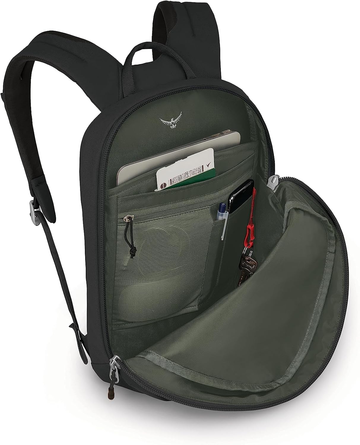 Osprey Arcane Small Day Commuter Backpack Porcelain Orange HeatherBlack
