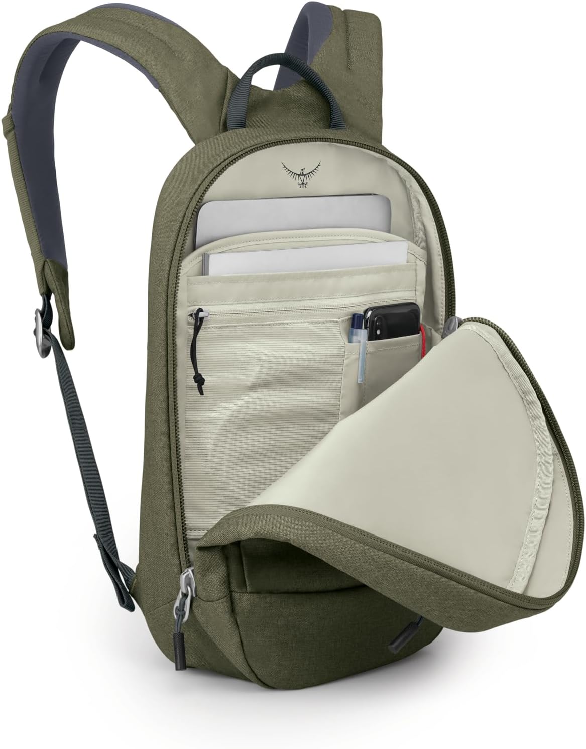Osprey Arcane Small Day Commuter Backpack Porcelain Orange HeatherEarl Grey Heather