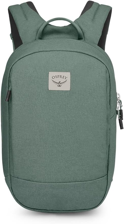 Osprey Arcane Small Day Commuter Backpack Porcelain Orange HeatherPine Leaf Green