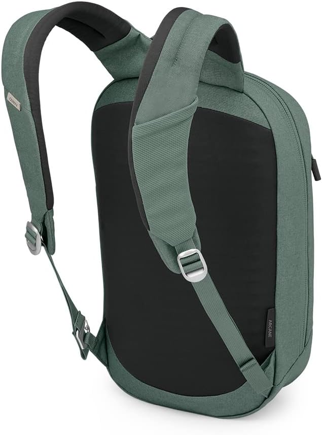 Osprey Arcane Small Day Commuter Backpack Porcelain Orange HeatherPine Leaf Green