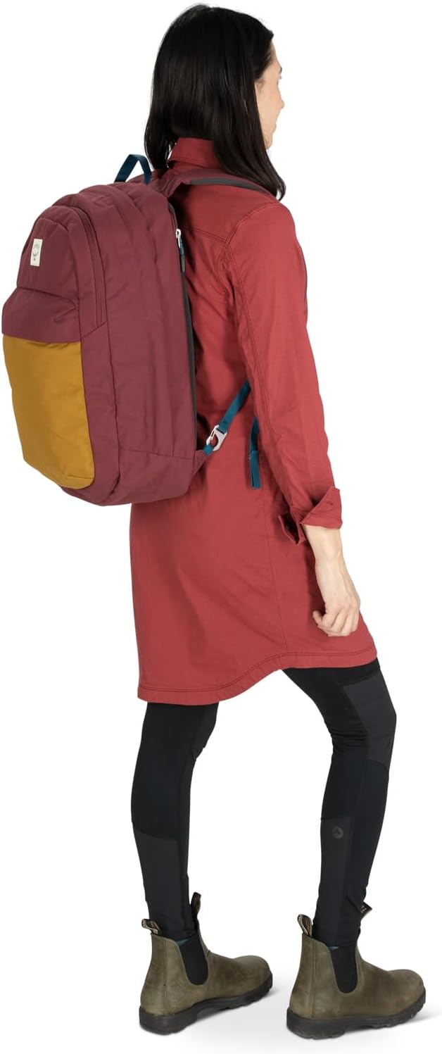 Osprey Arcane XL Day Commuter Backpack Earl GreySandy Grey HeatherAllium RedBrindle Brown