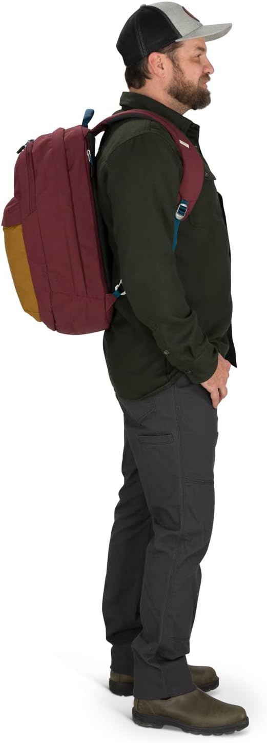 Osprey Arcane XL Day Commuter Backpack Earl GreySandy Grey HeatherAllium RedBrindle Brown