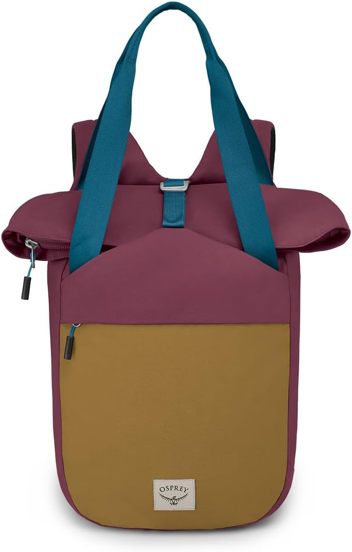 Osprey Arcane Zip Top Tote Backpack Porcelain Orange HeatherAllium RedBrindle Brown