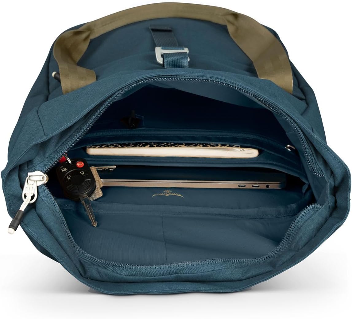 Osprey Arcane Zip Top Tote Backpack Porcelain Orange HeatherBlack