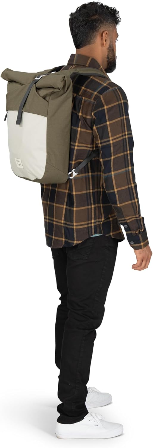Osprey Arcane Zip Top Tote Backpack Porcelain Orange HeatherEarl GreySandy Grey Heather