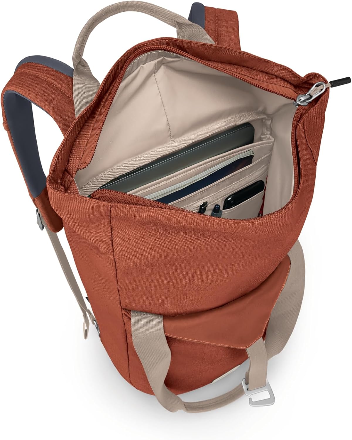 Osprey Arcane Zip Top Tote Backpack Porcelain Orange HeatherPorcelain Orange Heather
