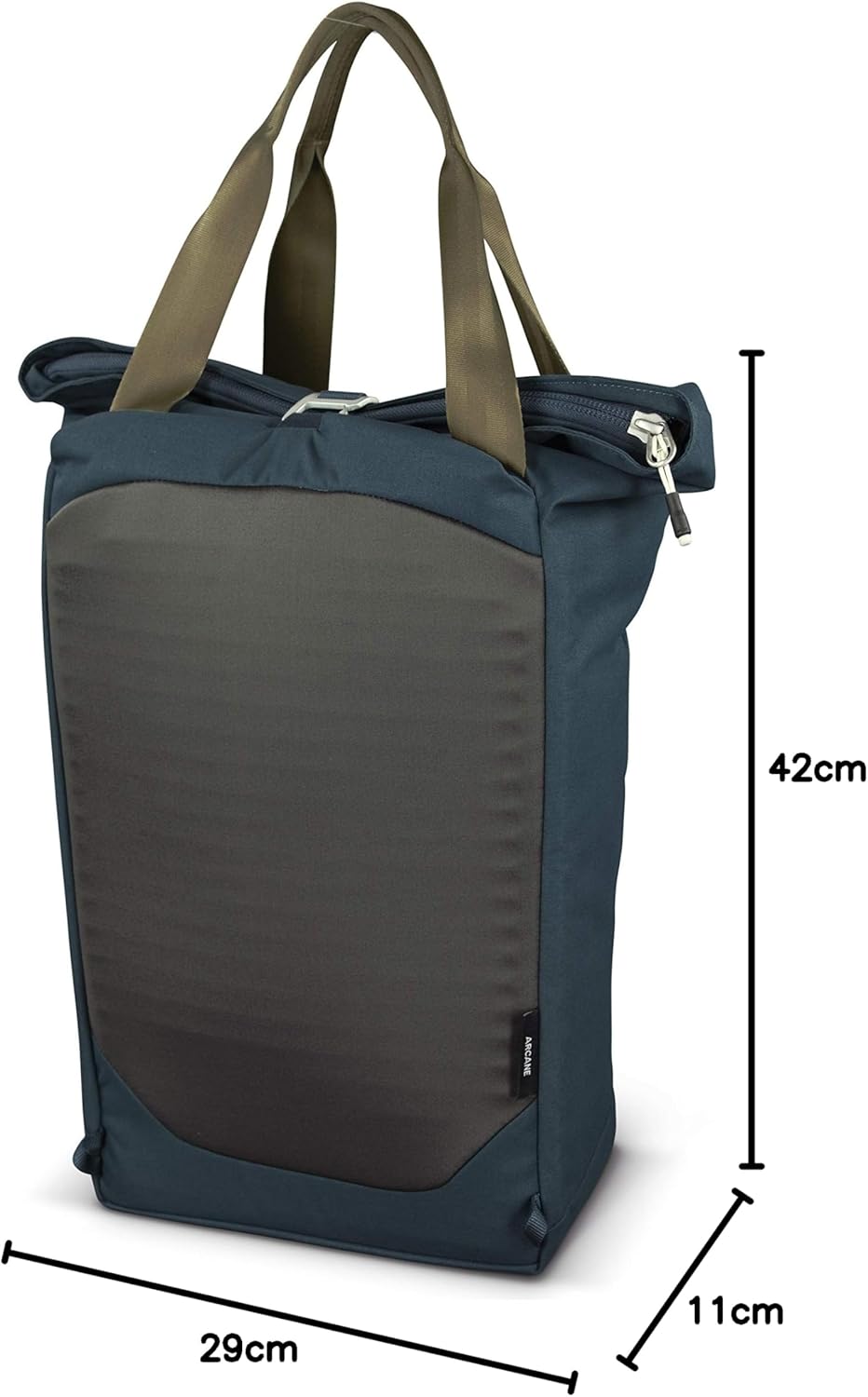 Osprey Arcane Zip Top Tote Backpack Porcelain Orange HeatherStargazer Blue
