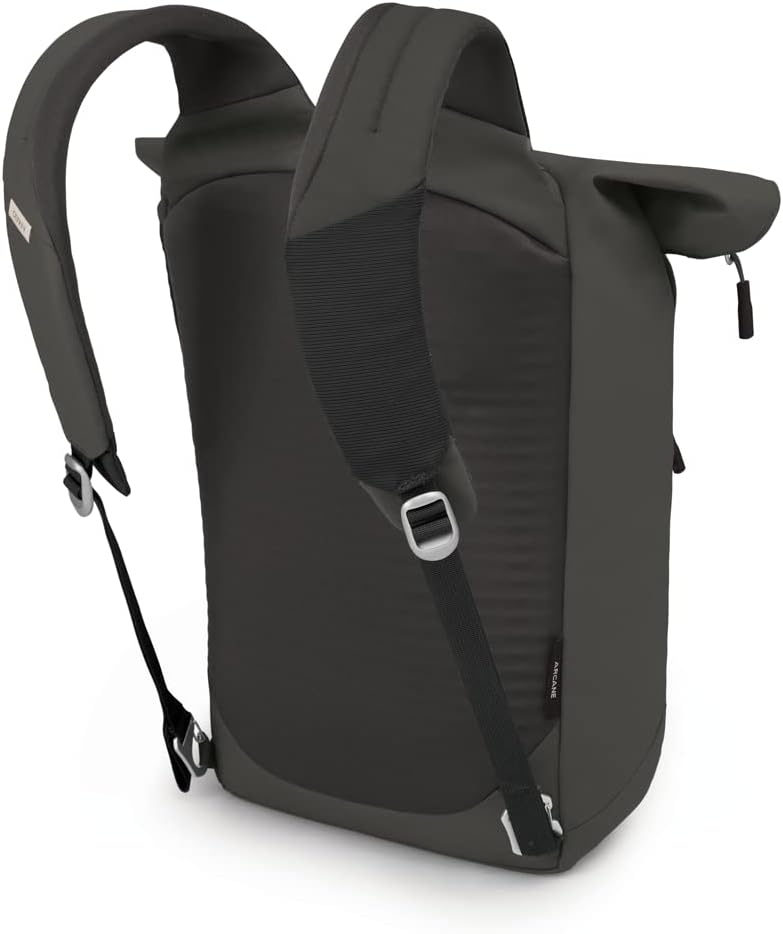 Osprey Arcane Zip Top Tote Backpack Porcelain Orange HeatherStonewash Black