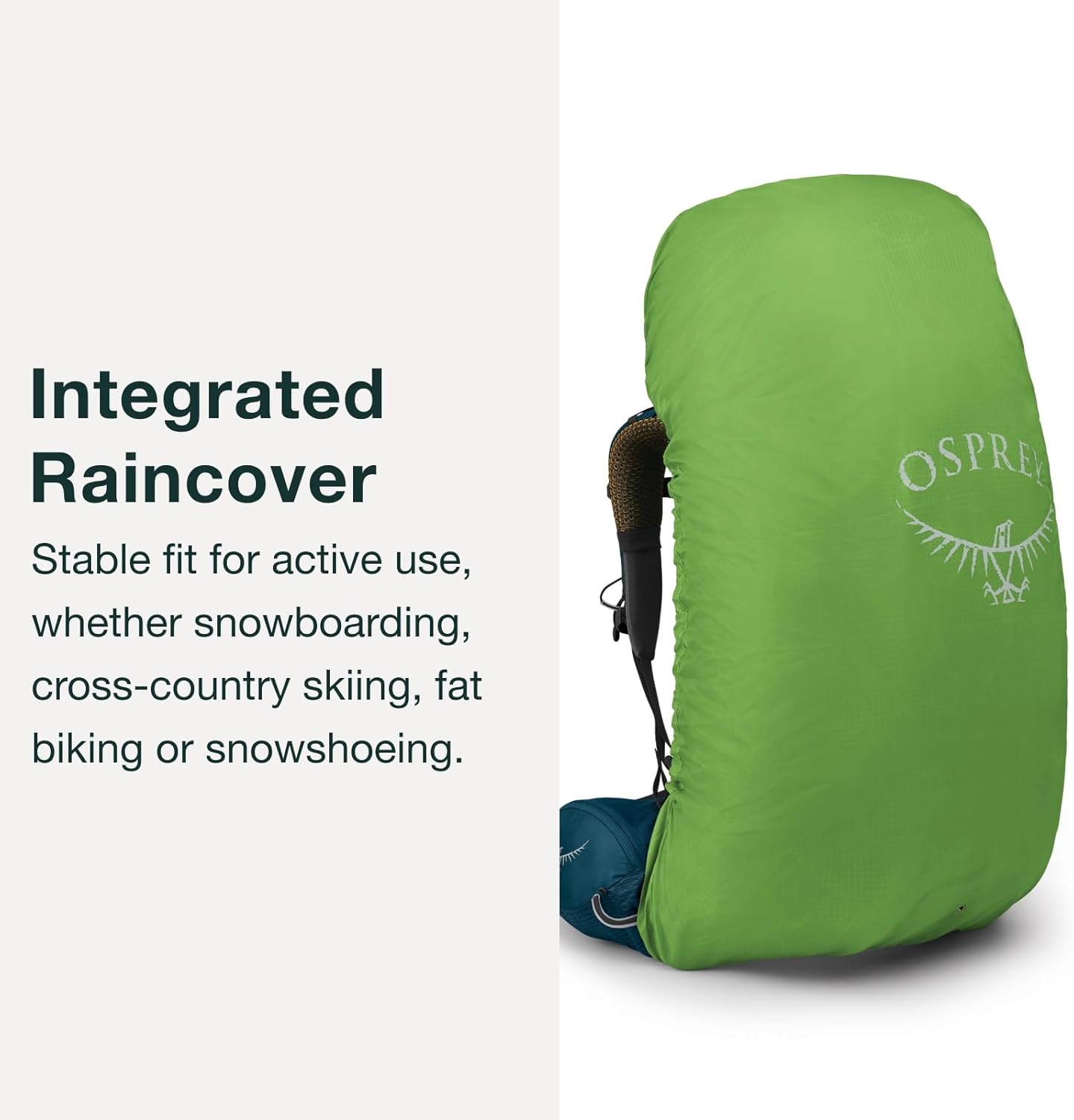 Osprey Atmos AG 50L Mens Backpacking BackpackMythical Green