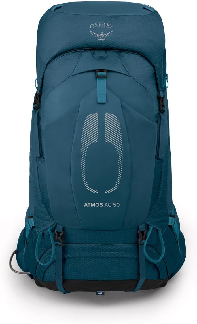 Osprey Atmos AG 50L Mens Backpacking BackpackVenturi Blue