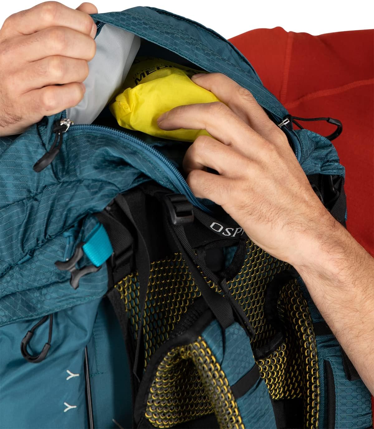 Osprey Atmos AG 65L Mens Backpacking Backpack Venturi Blue SMVenturi Blue