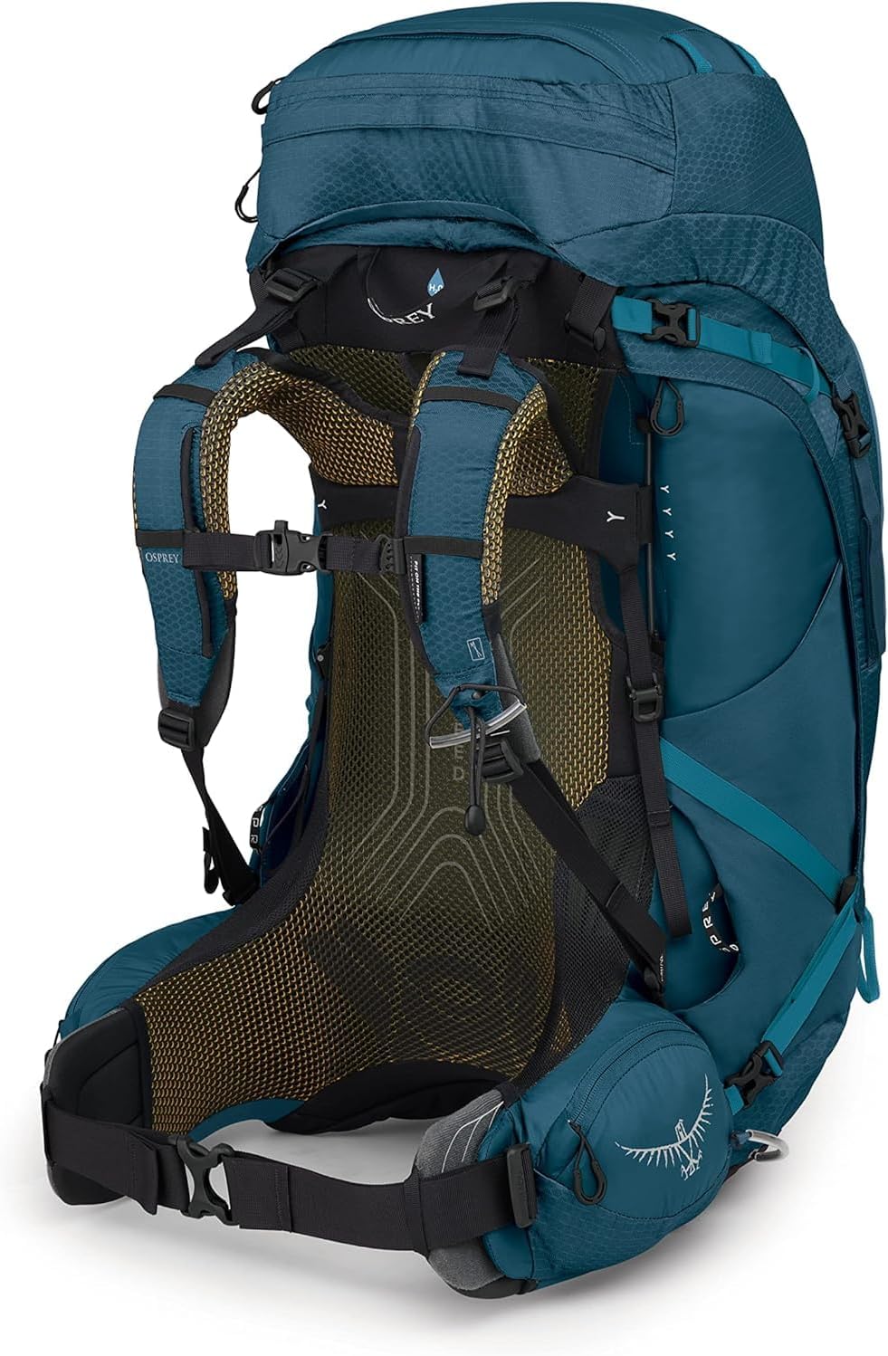 Osprey Atmos AG 65L Mens Backpacking Backpack Venturi Blue SMVenturi Blue