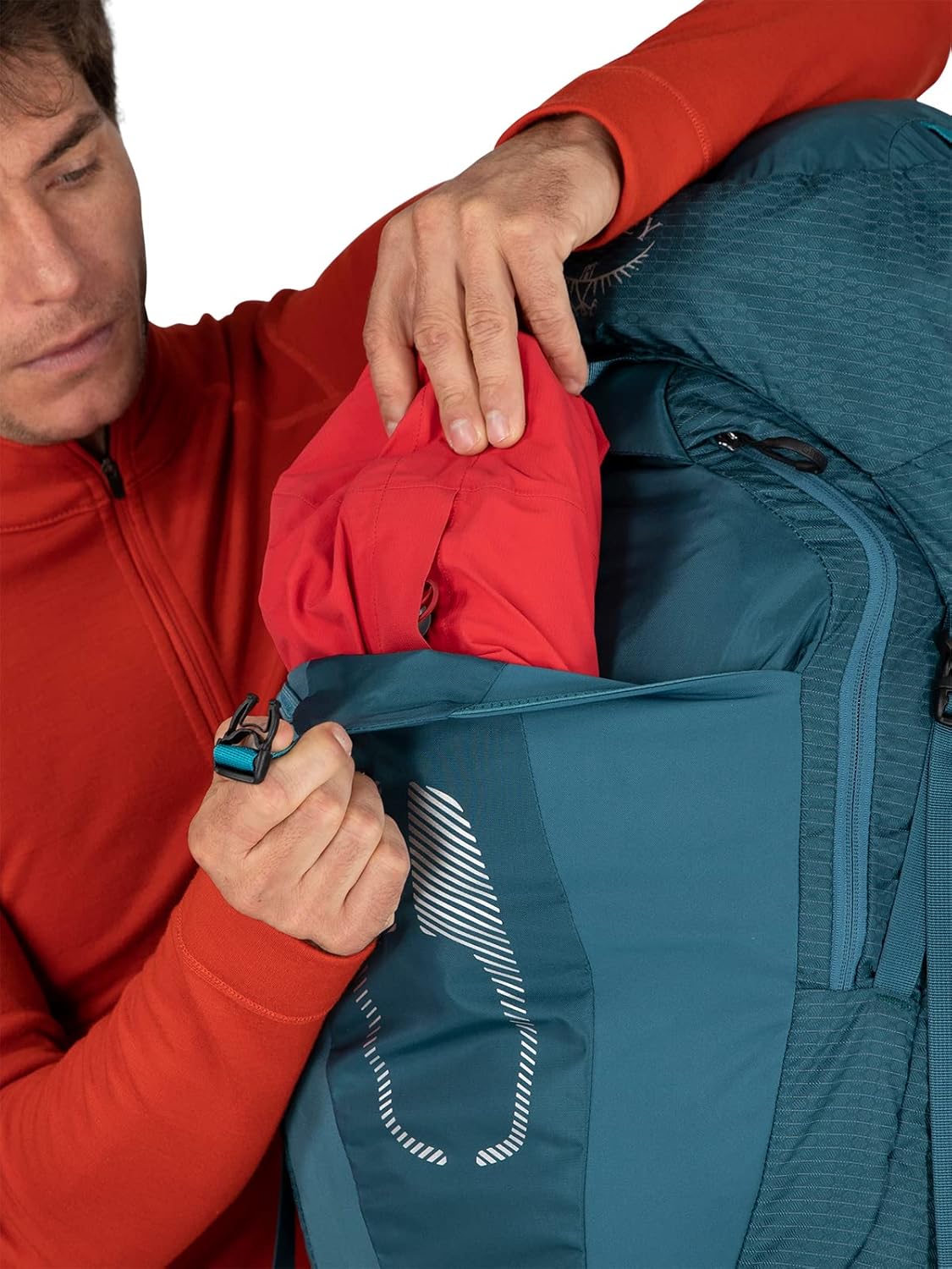 Osprey Atmos AG 65L Mens Backpacking Backpack Venturi Blue SMVenturi Blue