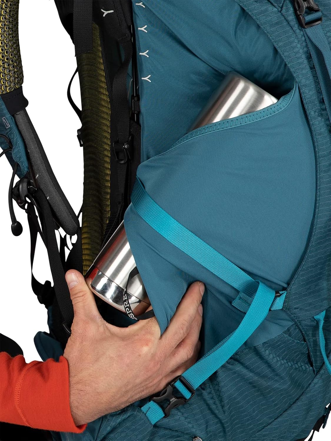 Osprey Atmos AG 65L Mens Backpacking Backpack Venturi Blue SMVenturi Blue