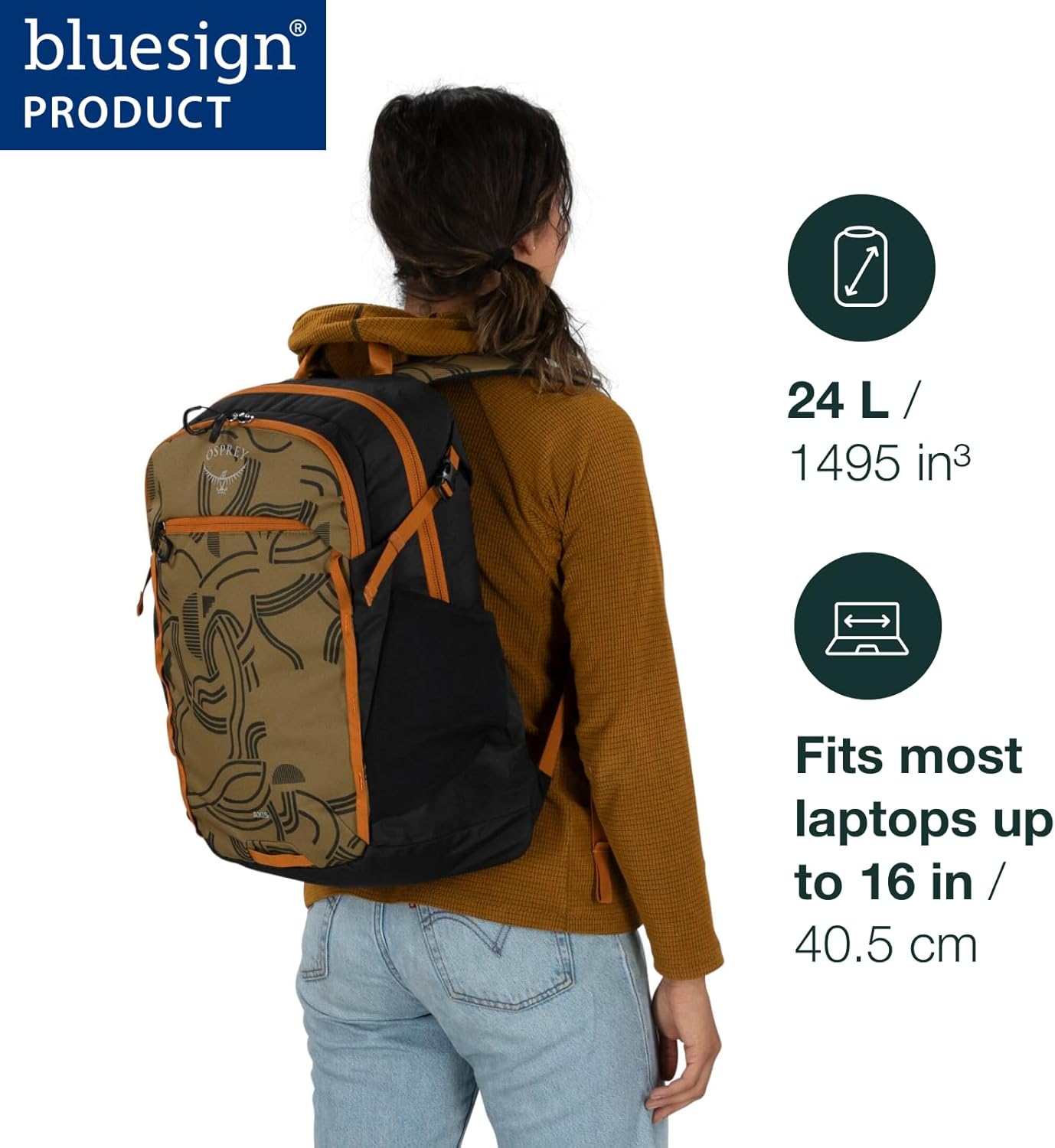 Osprey Axis Laptop BackpackNight Shift Blue