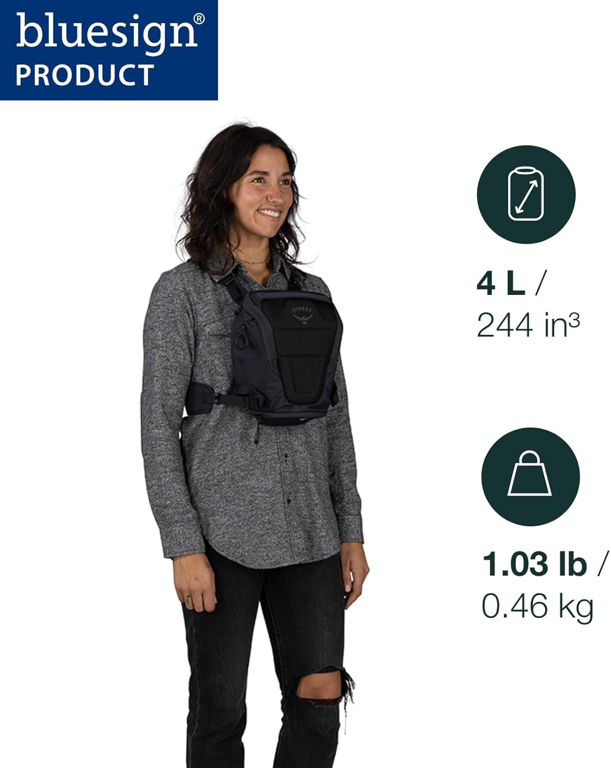 Osprey Camera Chest Rig Charcoal Grey