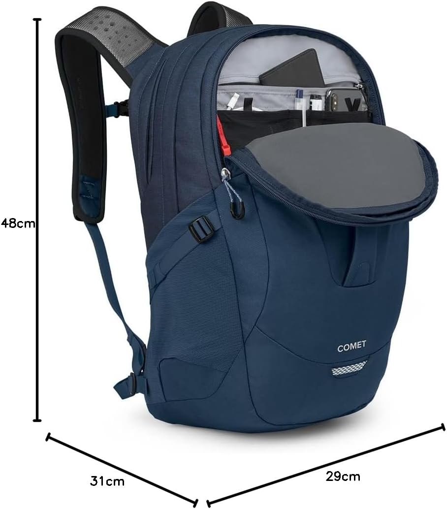 Osprey Comet Laptop Backpack BlackAtlas Blue