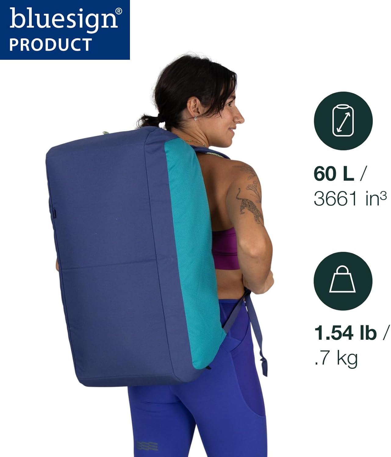 Osprey Daylight Duffel BagBlue SpikemossAlkaline