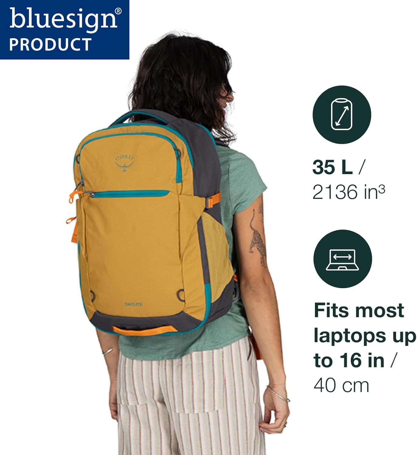 Osprey Daylite 35L Travel Pack Tumbleweed YellowTunnel VisionTumbleweed YellowTunnel Vision