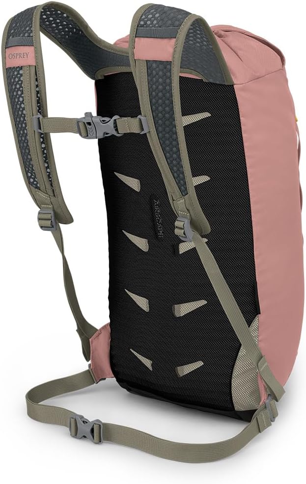 Osprey Daylite Cinch Backpack Blue SpikemossAlkalineAsh Blush PinkEarl Grey