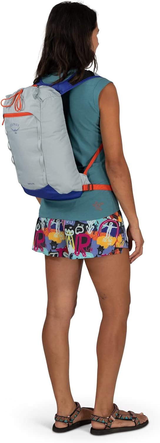 Osprey Daylite Cinch Backpack Blue SpikemossAlkalineAsh Blush PinkEarl Grey