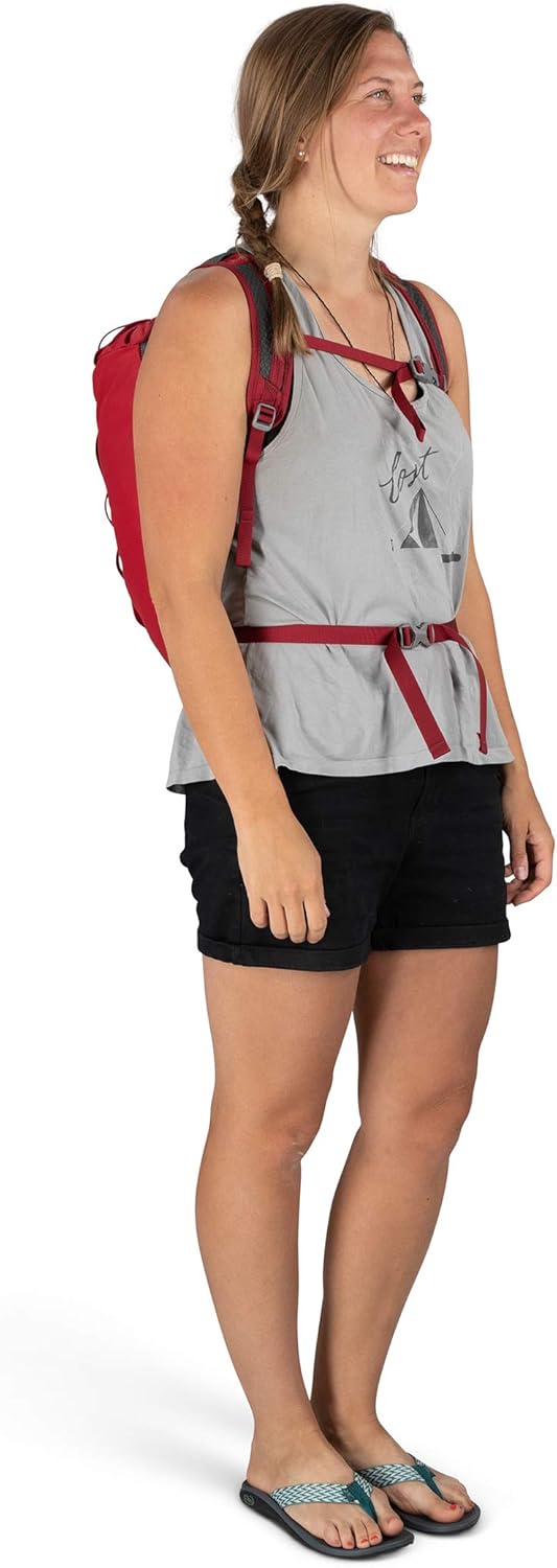 Osprey Daylite Cinch Backpack Blue SpikemossAlkalineCosmic Red