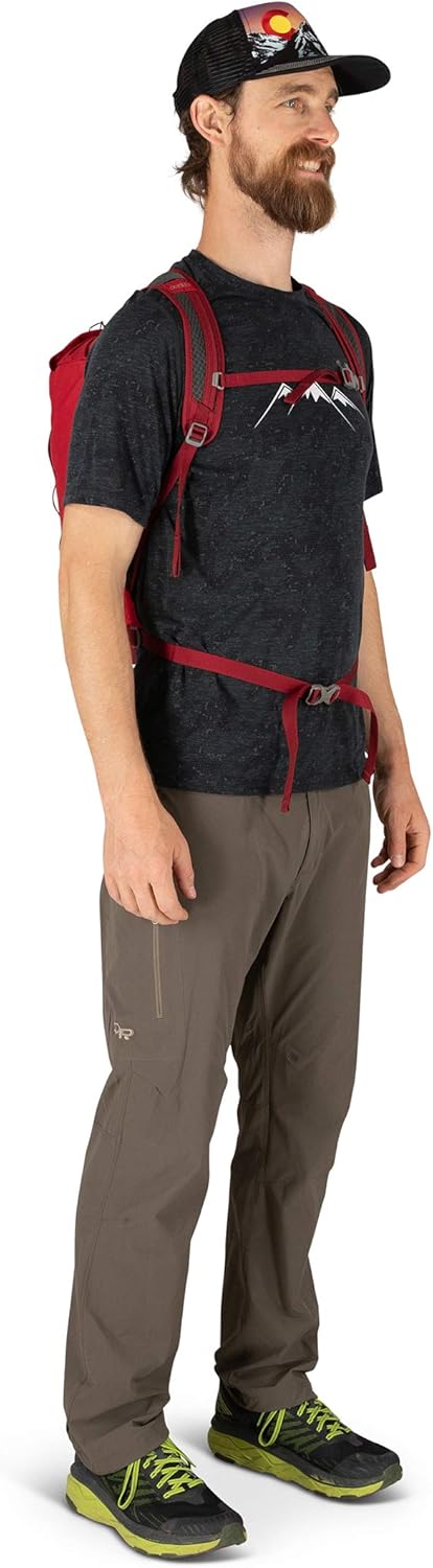 Osprey Daylite Cinch Backpack Blue SpikemossAlkalineCosmic Red
