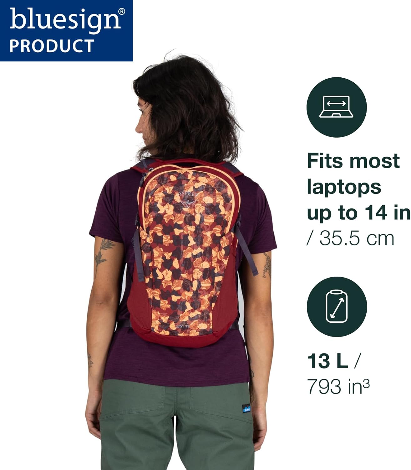 Osprey Daylite Commuter BackpackLiquify PrintKakio Pink