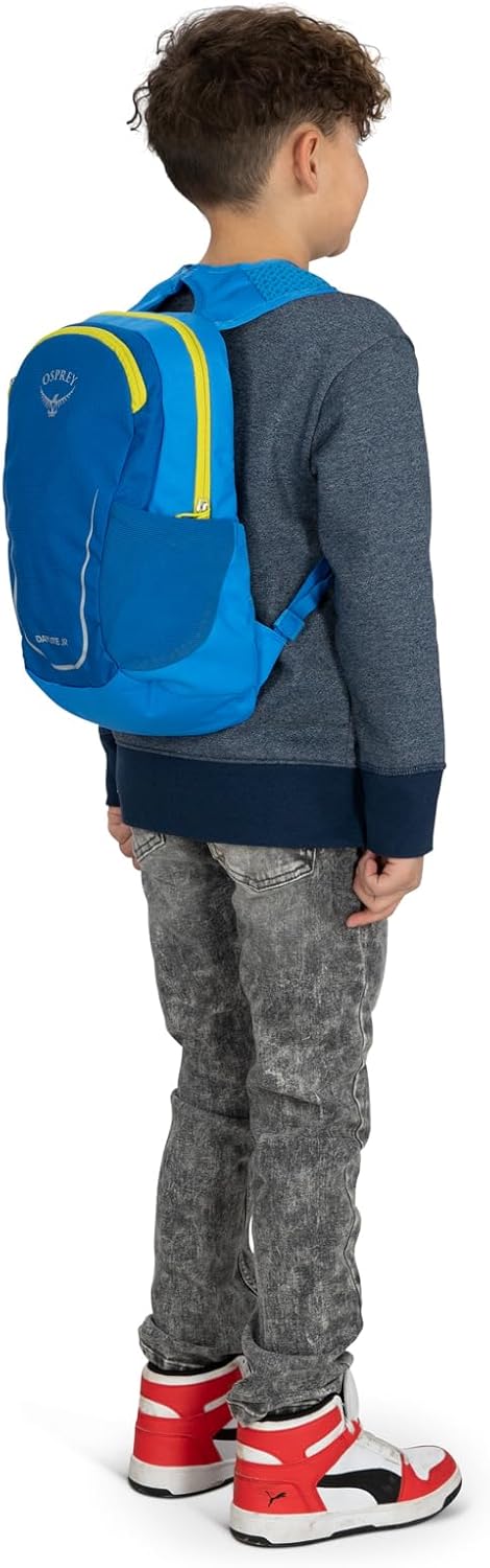 Osprey Daylite Jr Kids Commuter Backpack Space Travel PrintAntique BlueAlpin BlueBlue Flame
