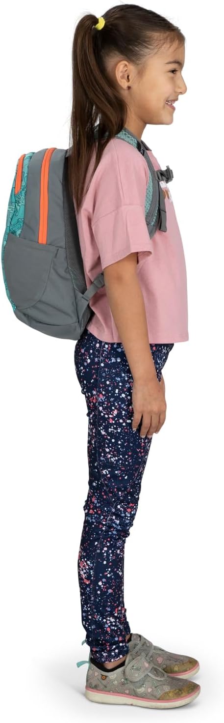 Osprey Daylite Jr Kids Commuter Backpack Space Travel PrintAntique BlueEnjoy Outside PrintGrey Area