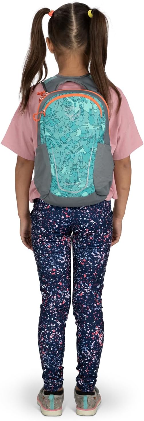 Osprey Daylite Jr Kids Commuter Backpack Space Travel PrintAntique BlueEnjoy Outside PrintGrey Area