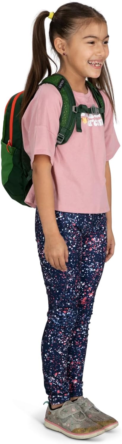 Osprey Daylite Jr Kids Commuter Backpack Space Travel PrintAntique BlueGreen CanopyGreen Belt