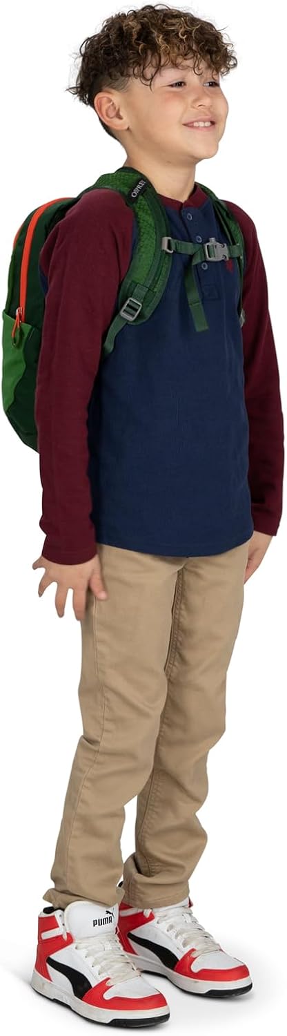 Osprey Daylite Jr Kids Commuter Backpack Space Travel PrintAntique BlueGreen CanopyGreen Belt